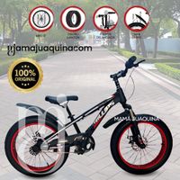 Bicicleta Deportiva Aro 12 «PHILLIPS» Llantas Anchas Rojo