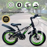 Bicicleta Deportiva Aro 12 «PHILLIPS» Llantas Anchas Verde Claro