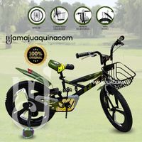 Bicicleta con Canasta Aro 20 «GUNGOR MAG» Aro de Magnesio Amarillo