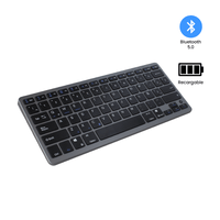 Teclado Inalámbrico Bluetooth Recargable BK3003 Negro