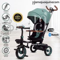 Triciclo Guiador Plegable «FOLDING» con Bluetooth Verde