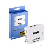 ADAPTADOR CONVERTIDOR RCA A HDMI CON AUDIO 1080P