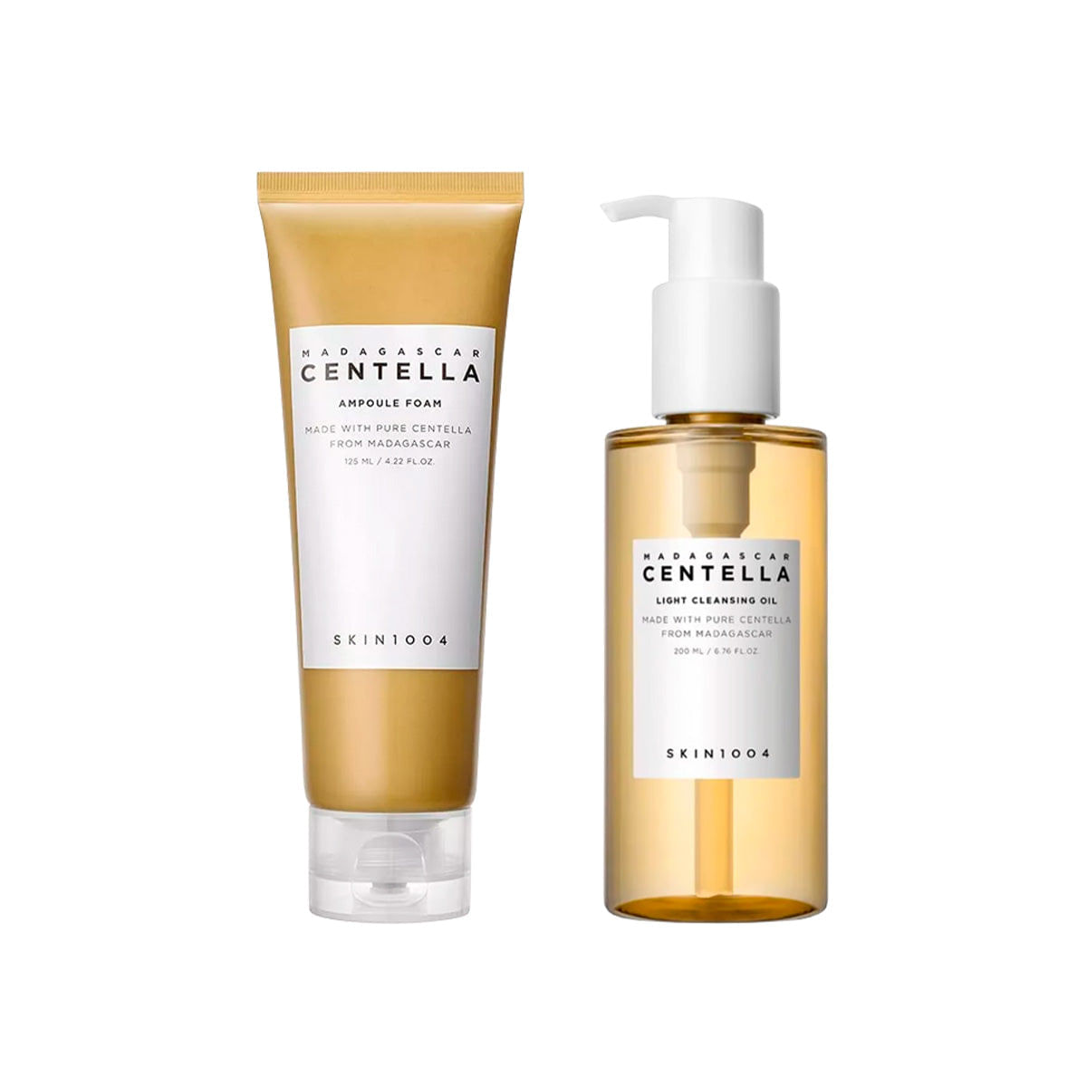 Madagascar Centella Amp. Foam 125ml+Light Cleansing Oil 200ml SKIN1004