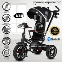 Triciclo Guiador Musical 3 en1 «BUMER» Negro