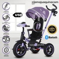 Triciclo Guiador Musical 3 en1 «BUMER» Morado