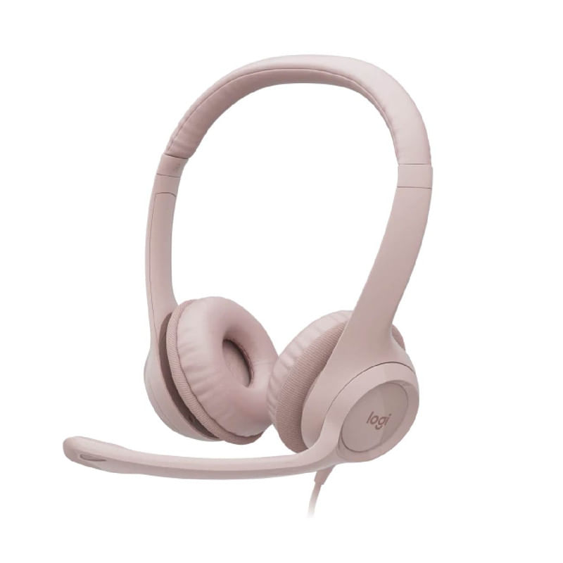 Audifono Microfono Logitech H390 USB Rosado