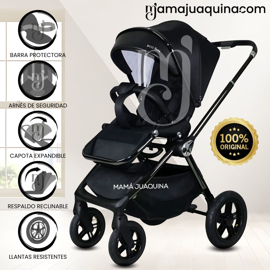 Coche de Paseo «CONNY» Edición Limitada Negro