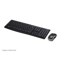 Teclado Logitech + Mouse MK270 Wireless USB Black
