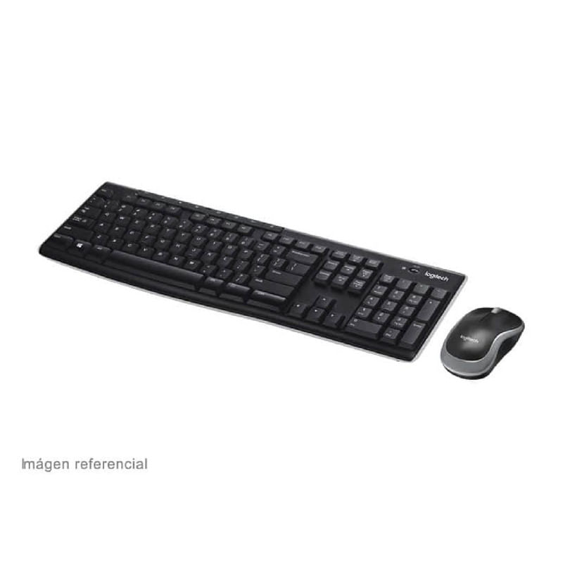 Teclado Logitech + Mouse MK270 Wireless USB Black