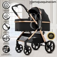 Coche Moisés Travel System «KYLIE» de Lujo Negro