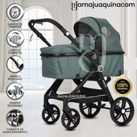 Coche Moisés Travel System «KYLIE» de Lujo Verde