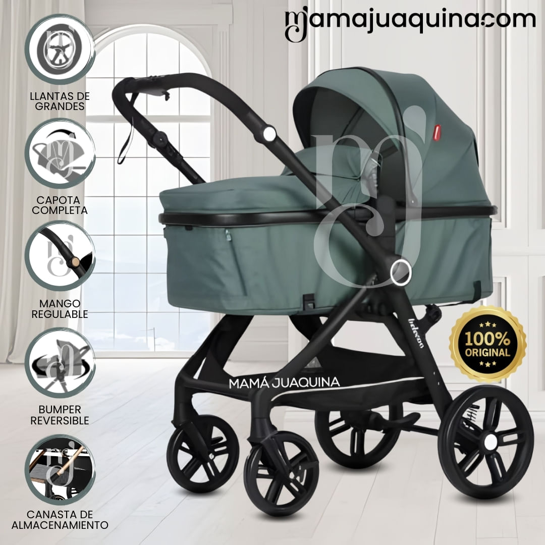 Coche Moisés Travel System «KYLIE» de Lujo Verde