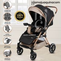 Coche Maleta de Lujo «WIN» con Bandeja de Comer Beige