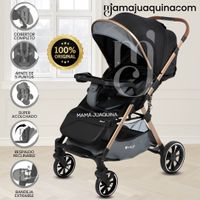 Coche Maleta de Lujo «WIN» con Bandeja de Comer Gris