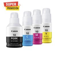 Kit de Botellas de Tinta Canon GI-10 KCMY G6010 G7010