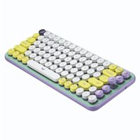 Teclado Logitech Pop Keys Bluetooth Lila Verde