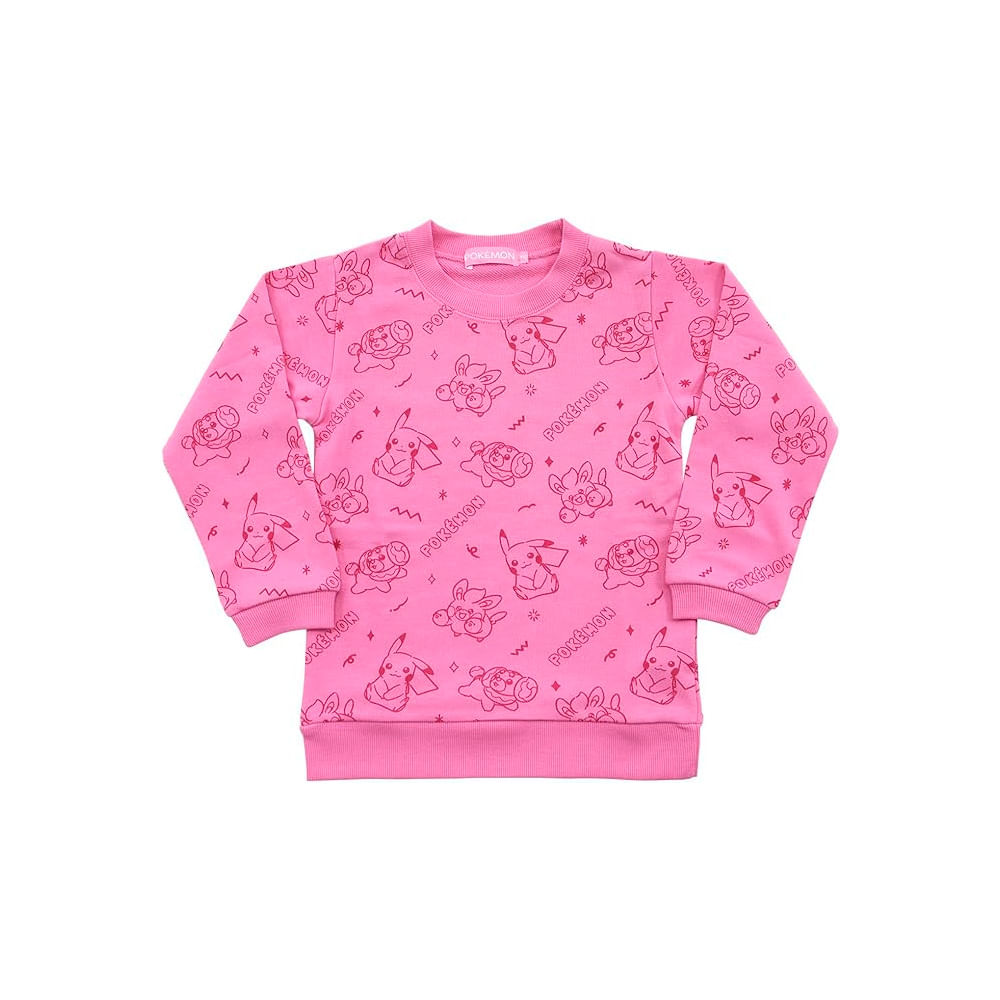 Pokemon Sueter Takara Tomy Rosado Pikachu Niños S