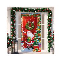 FUNDA NAVIDEÑA PARA PUERTA 410878-3-7