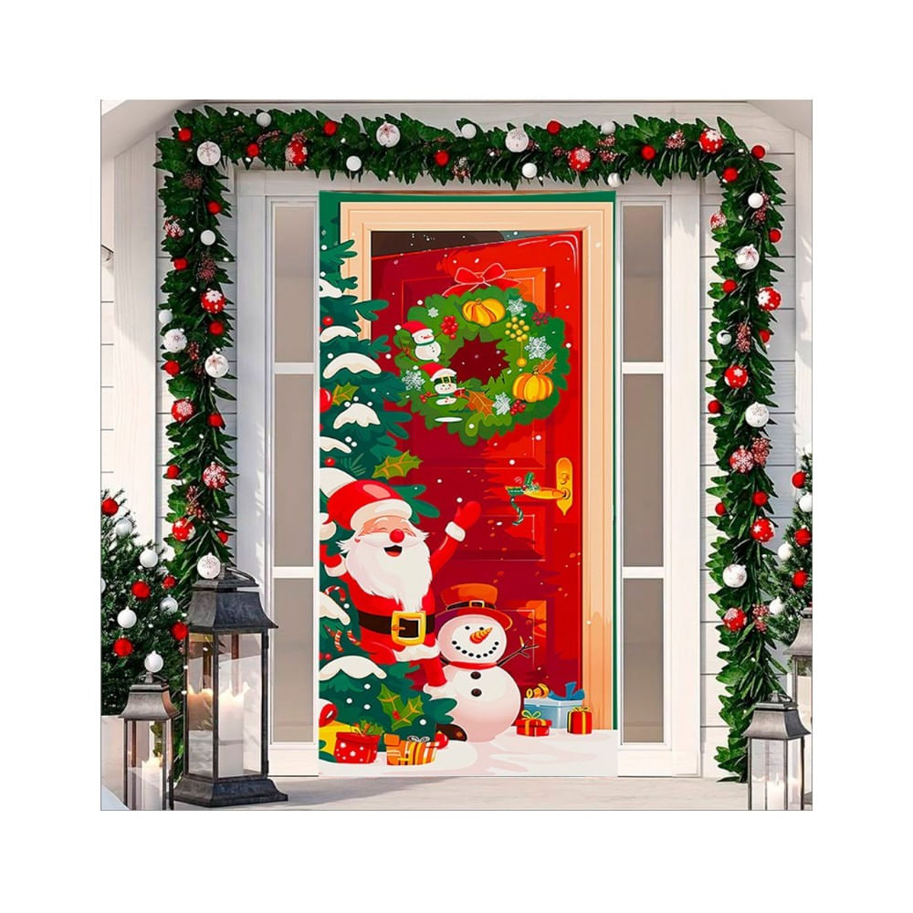 FUNDA NAVIDEÑA PARA PUERTA 410878-3-11