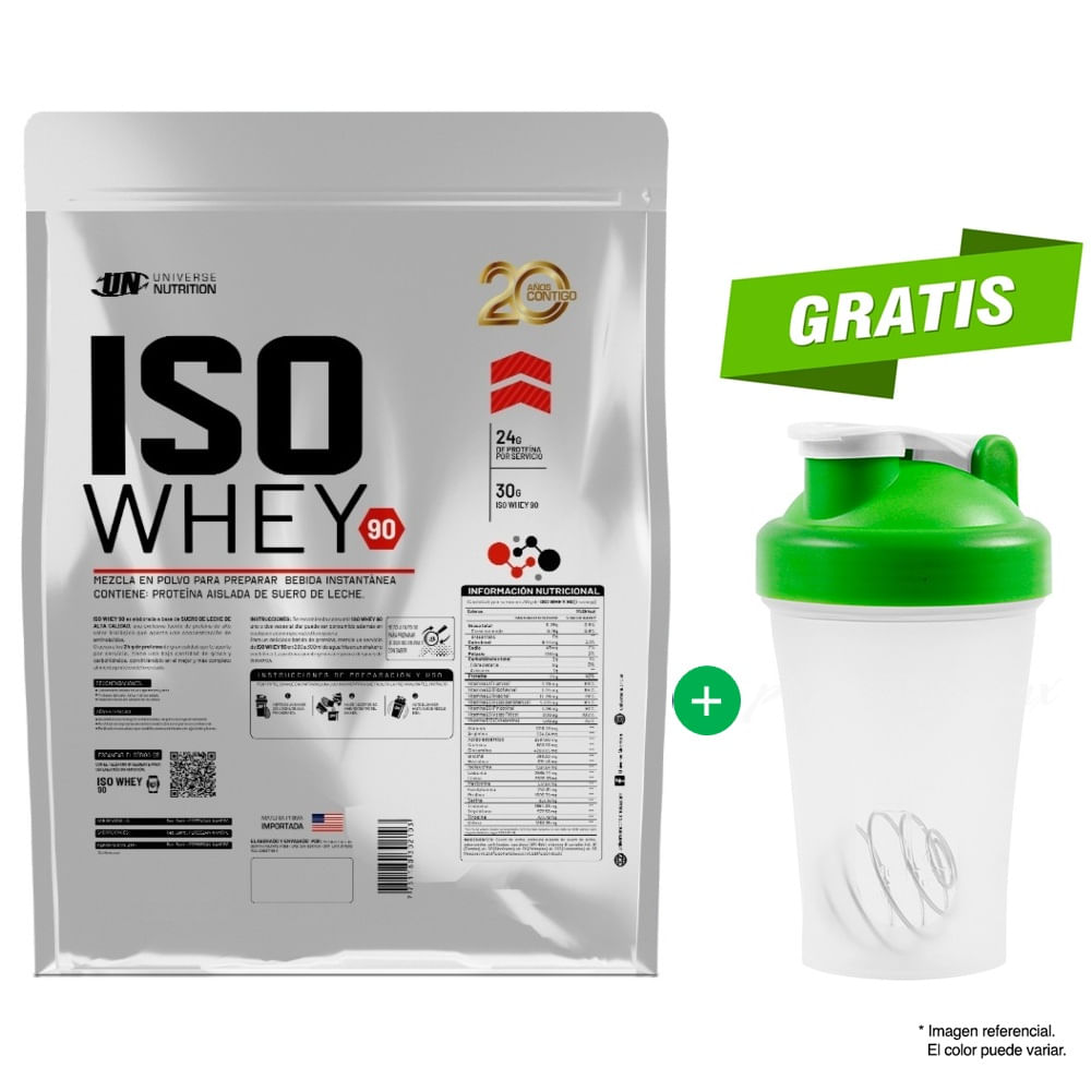 ISO WHEY 90 5 kilos proteína isolatada Vainilla + Obsequio