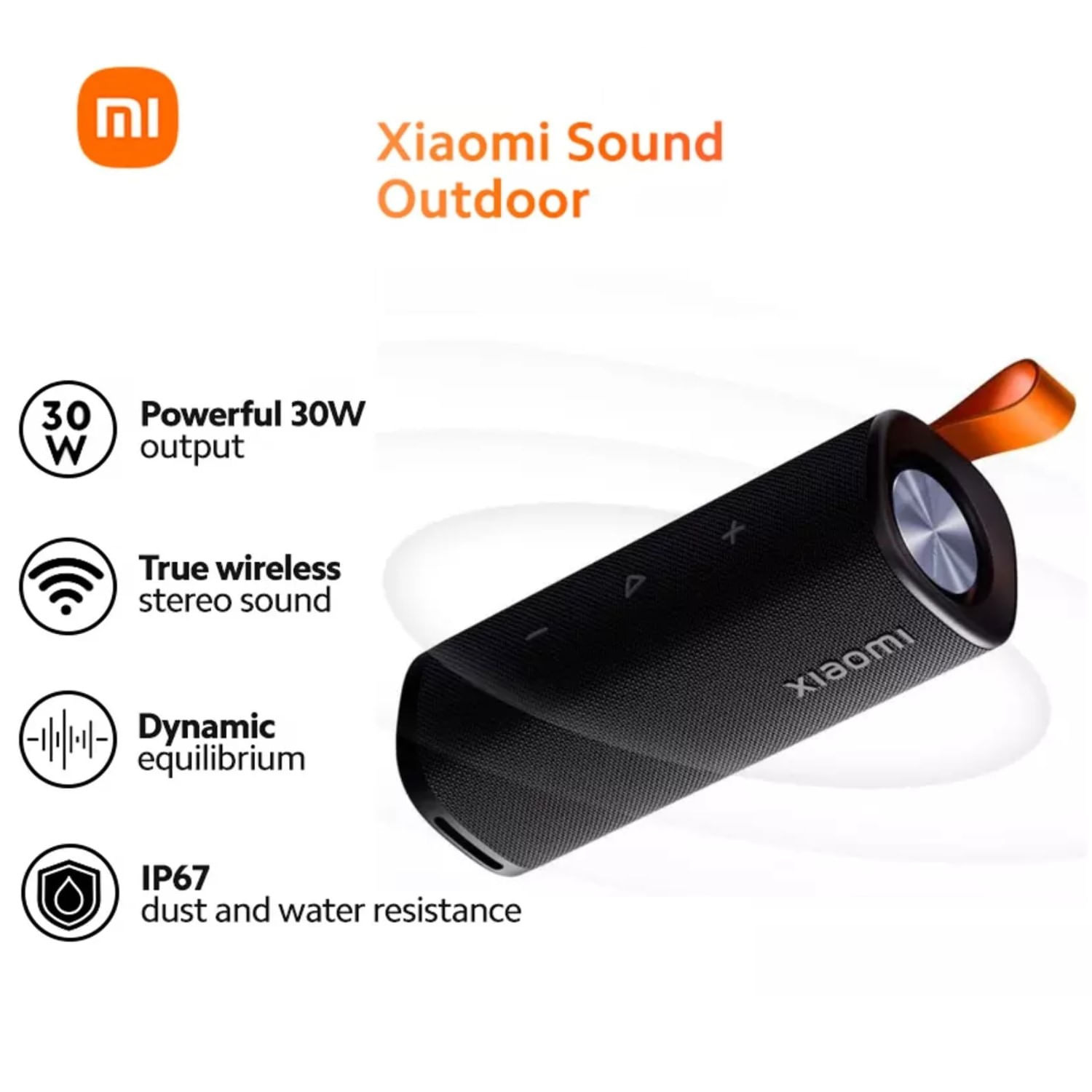 Parlante Xiaomi Bluetooth Sound Outdoor 30W IP67 - Negro