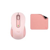 Mouse Logitech Signature M650 Rose + Mouse Pad Mouse Antisalpicaduras