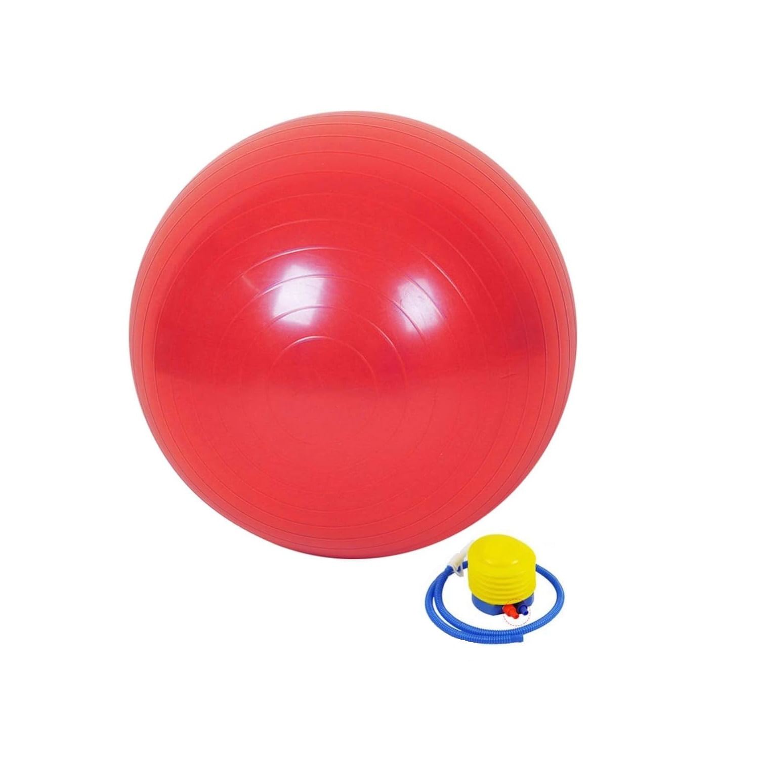 Pelota De Yoga - Pilates 65 Cm Importada C/ Inflador Rojo