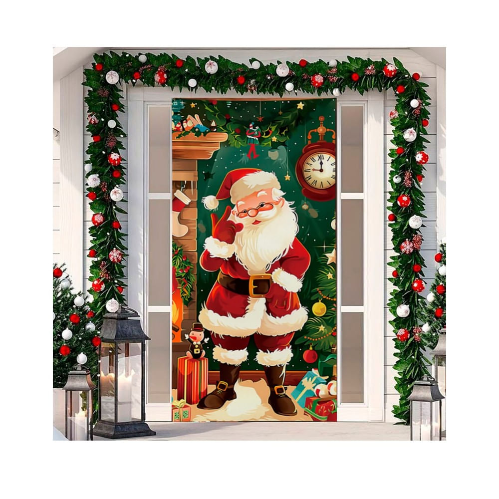 FUNDA NAVIDEÑA PARA PUERTA 410878-1-1