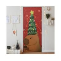 FUNDA NAVIDEÑA PARA PUERTA 410878-1-6