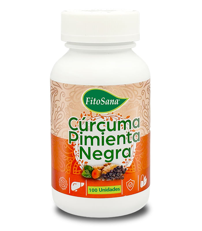 CURCUMA CON PIMIENTA NEGRA FITOSANA - FRASCO 100U