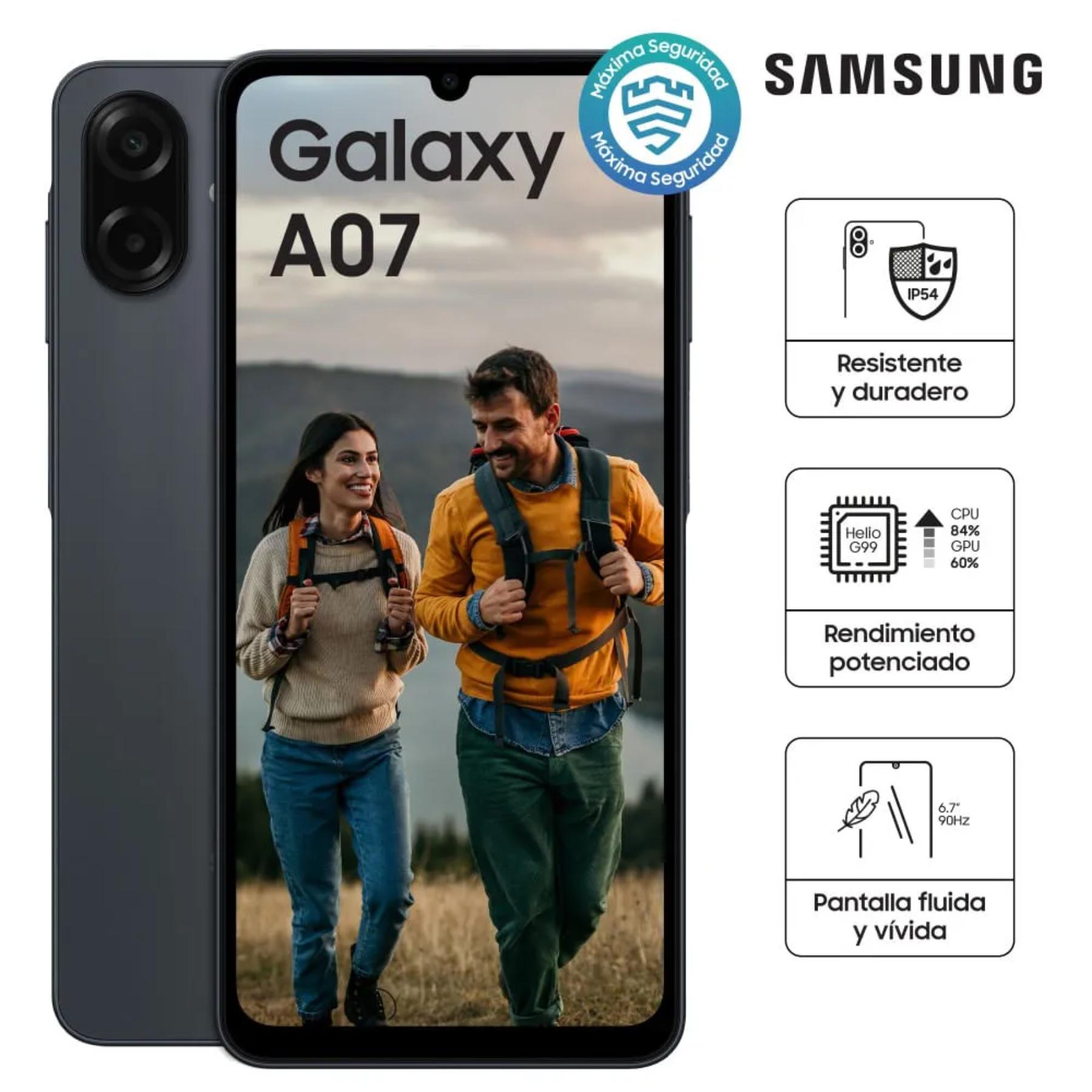 Celular Samsung Galaxy A07 4GB 64GB 6.7"" Negro