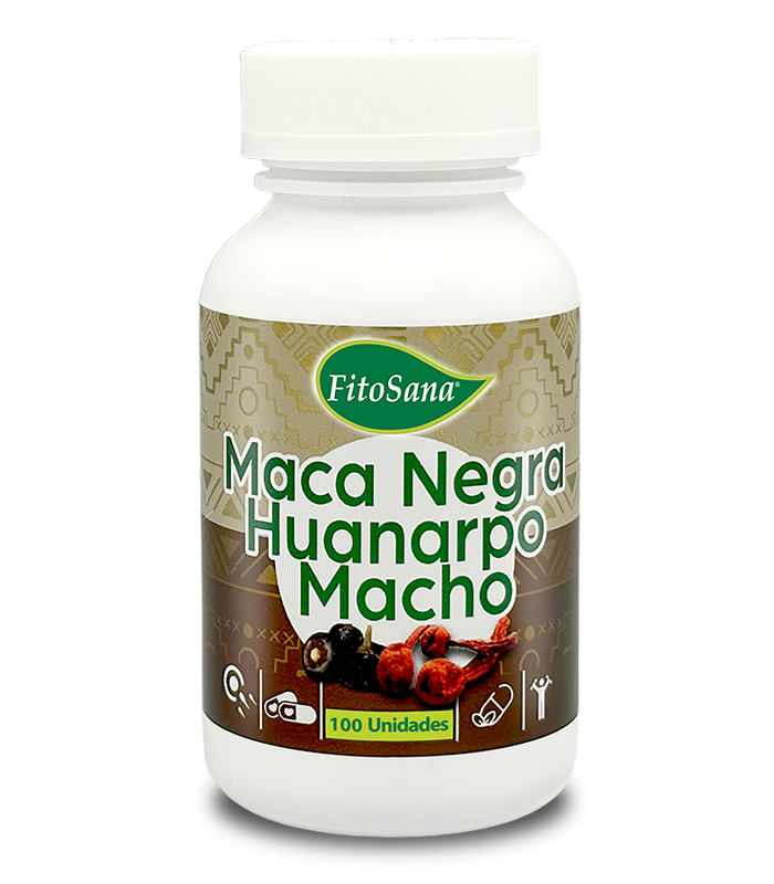MACA NEGRA CON HUANARPO MACHO FITOSANA - FRASCO 100U