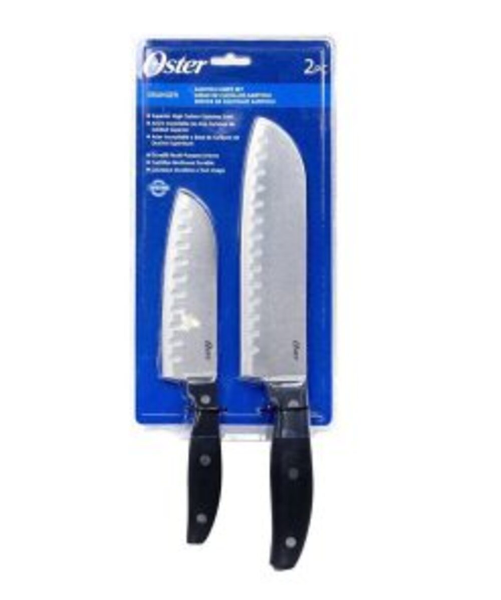 Set 2 Cuchillos Oster® 2Pzs Santoku Acero Inoxidable 75680 02 - !OFERTA!