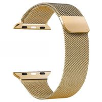 Correa de Acero Milanese Loop para Apple Watch 44/45/46/49mm Dorado
