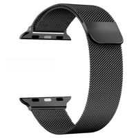 Correa de Acero Milanese Loop para Apple Watch 44/45/46/49 mm Negro