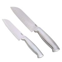 Set de Cuchillos Oster® 2Pzs Santoku Acero Inoxidable 91602 02 - !OFERTA!
