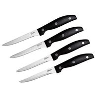 Set de Cuchillos Oster® 4Pzs GRANGER Acero Inoxidable Negro 75681 04 -!OFERTA!