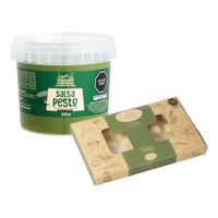 Pack Ravioles de Carne LA FLORENCIA Caja 24un + Salsa Pesto FERYMAR Pote 300g