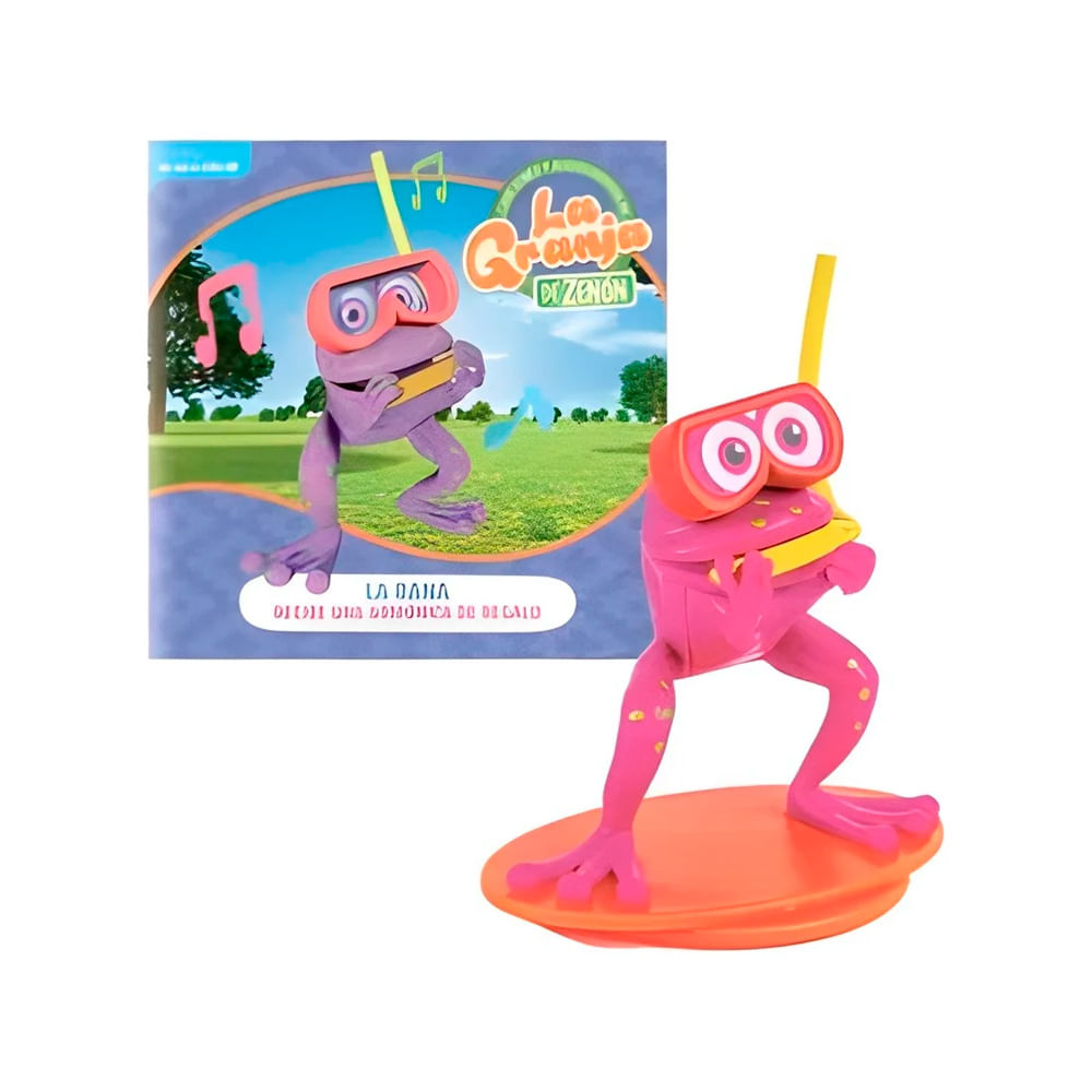 Granja de Zenon Figura Rana incluye Libro