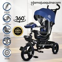 Triciclo Guiador para Niños «SUPRA RX» de Lujo Azul