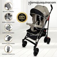 Coche Bastón de Lujo «RAYO PLUS» Mango Giratorio Beige