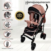 Coche Bastón de Lujo «RAYO PLUS» Mango Giratorio Rosa