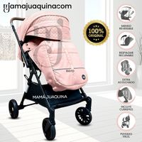 Coche Maleta de Lujo «MARSELLA» Mango Reversible Rosa