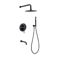 Mezcladora para Duchas Negro Acero Inoxidable XM 304-010D301