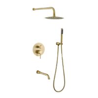 Mezcladora para Ducha Dorado Nano Acero Inoxidable XM 304-010D307