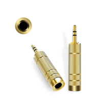 adaptador de audio Jack 3.5mm macho a estereo plug 6.5mm hembra