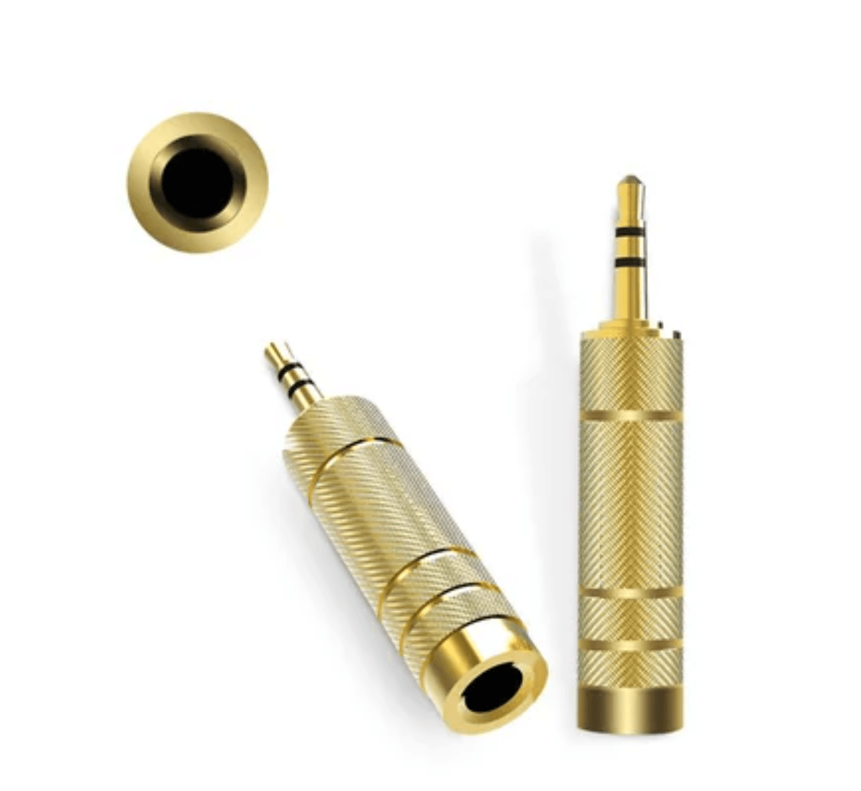 adaptador de audio Jack 3.5mm macho a estereo plug 6.5mm hembra