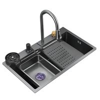 Lavadero de Cocina Multifuncional Premium Cromado Alfa AFL-554