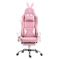Silla Gamer Ergonómica Hera Pink Posapies 180° Masajeador Lumbar