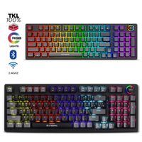 TECLADO CYBERTEL STRIKER CBX K1008-3M RGB MECANICO WIRELESS/BLUETOOTH